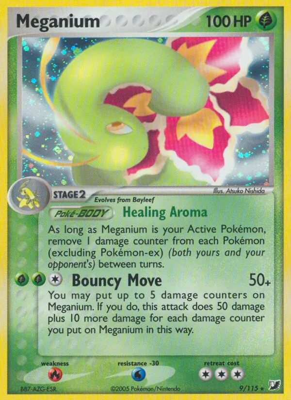 Meganium — Unseen Forces #9 (Pokémon TCG card)