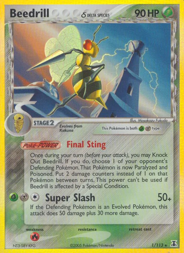 Beedrill δ — Delta Species #1 (Pokémon TCG card)