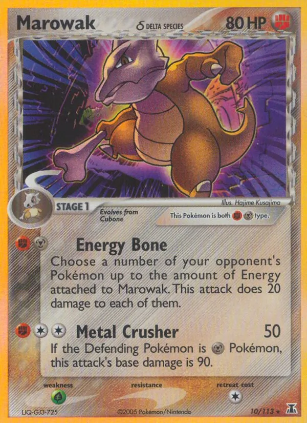 Marowak δ — Delta Species #10 (Pokémon TCG card)