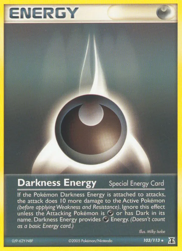 Darkness Energy — Delta Species #103 (Pokémon TCG card)