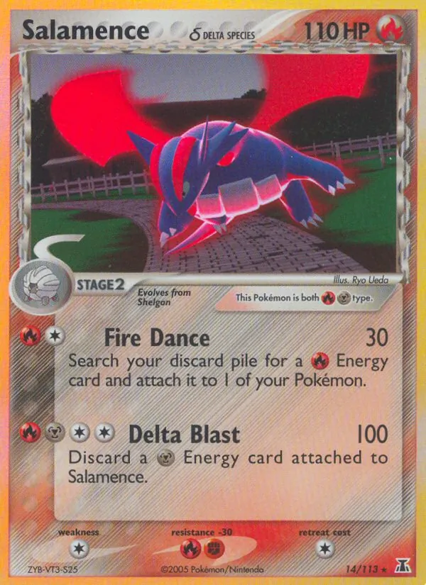 Salamence δ — Delta Species #14 (Pokémon TCG card)