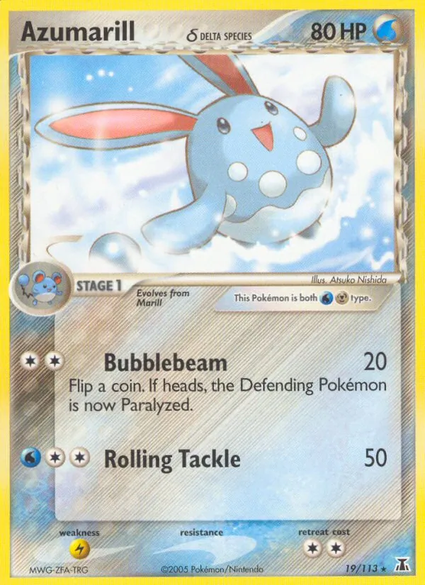 Azumarill δ — Delta Species #19 (Pokémon TCG card)