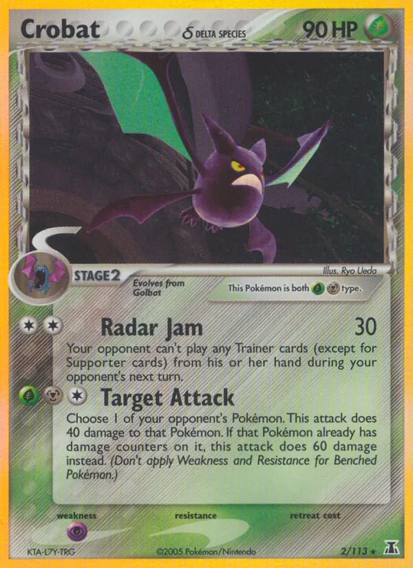 Crobat δ — Delta Species #2 (Pokémon TCG card)