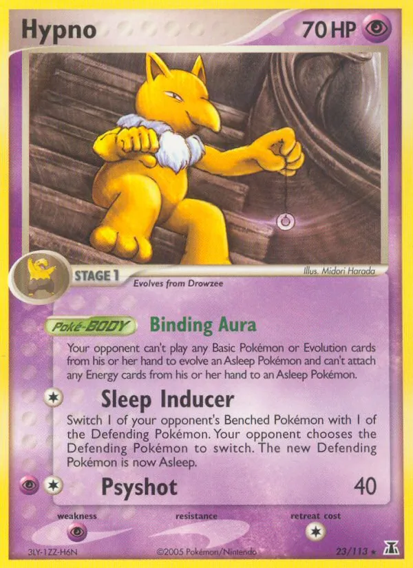 Hypno — Delta Species #23 (Pokémon TCG card)
