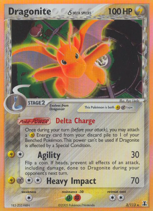 Dragonite δ — Delta Species #3 (Pokémon TCG card)