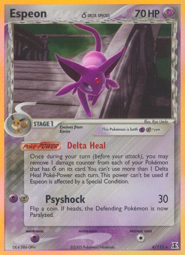 Espeon δ — Delta Species #4 (Pokémon TCG card)