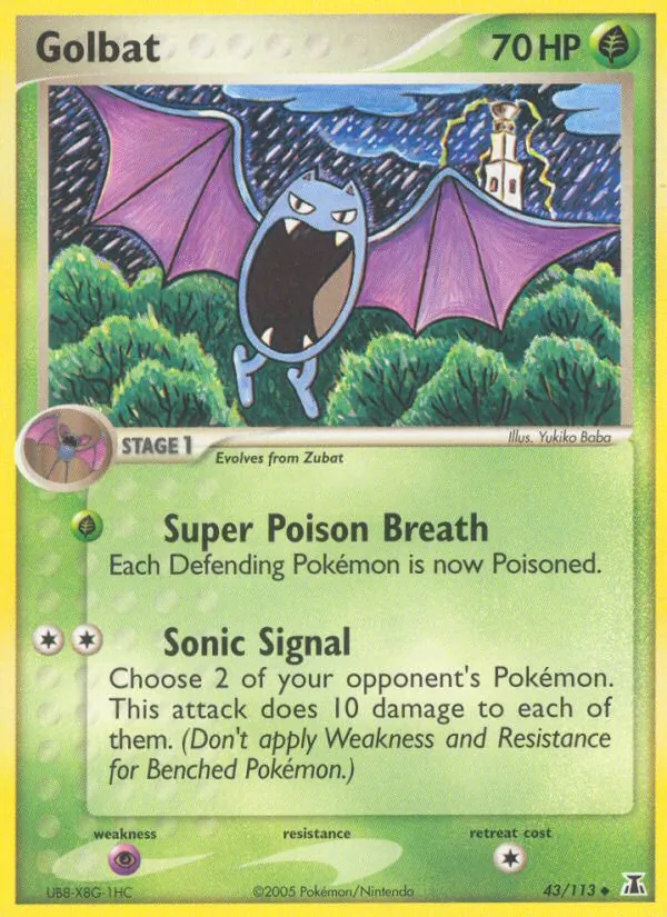 Golbat — Delta Species #43 (Pokémon TCG card)