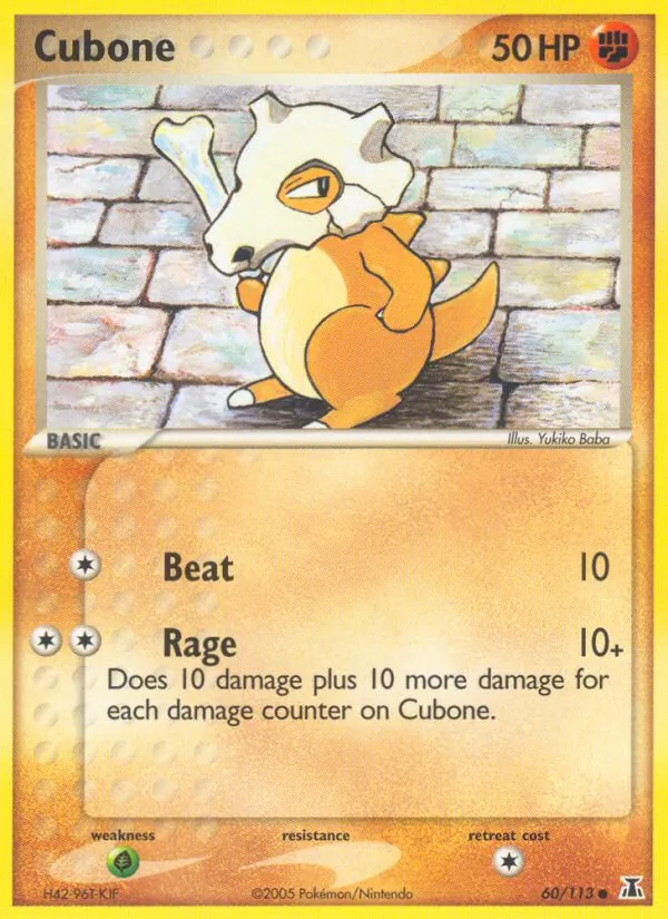 Cubone — Delta Species #60 (Pokémon TCG card)