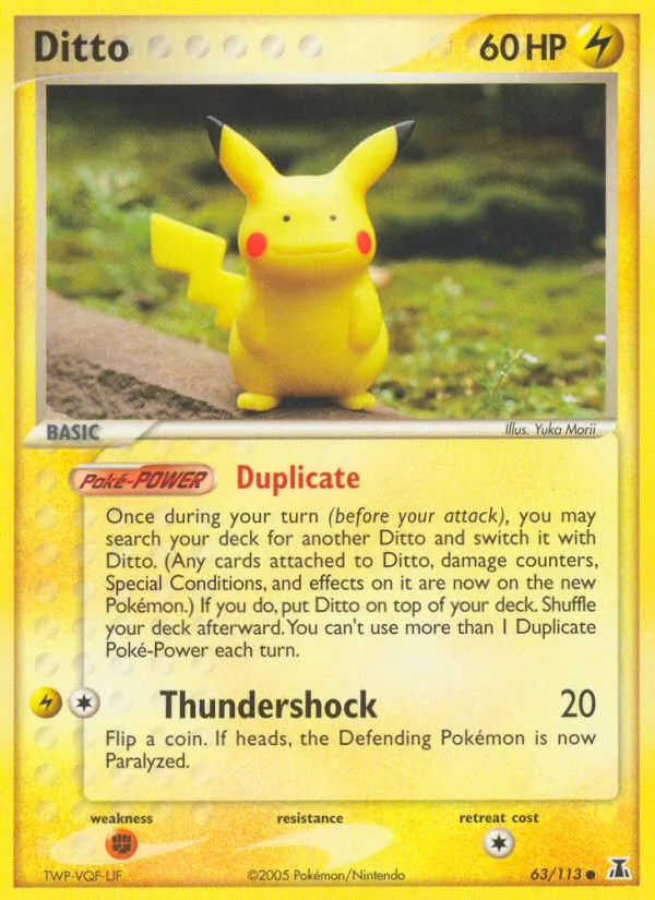 Ditto — Delta Species #63 (Pokémon TCG card)