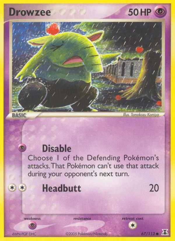 Drowzee — Delta Species #67 (Pokémon TCG card)