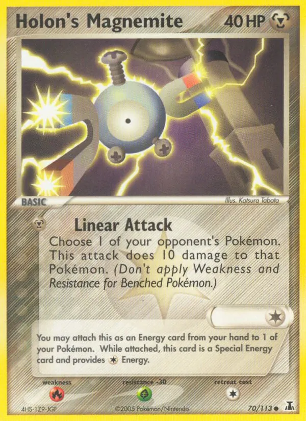 Holon's Magnemite — Delta Species #70 (Pokémon TCG card)