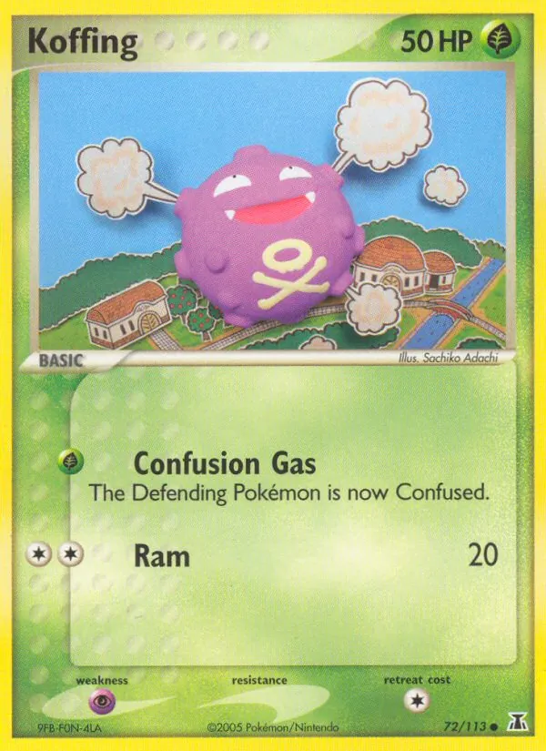 Koffing — Delta Species #72 (Pokémon TCG card)