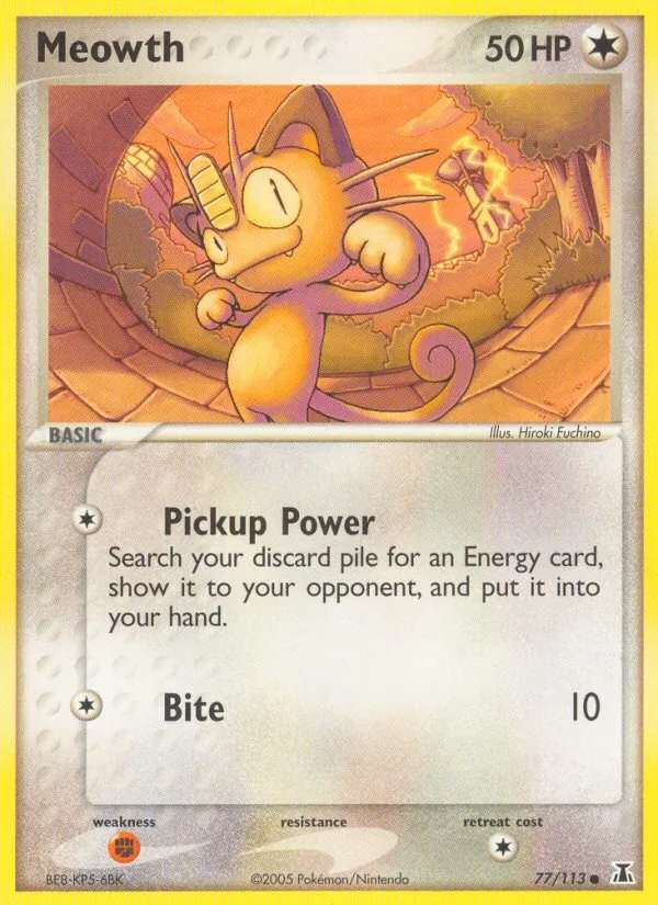 Meowth — Delta Species #77 (Pokémon TCG card)