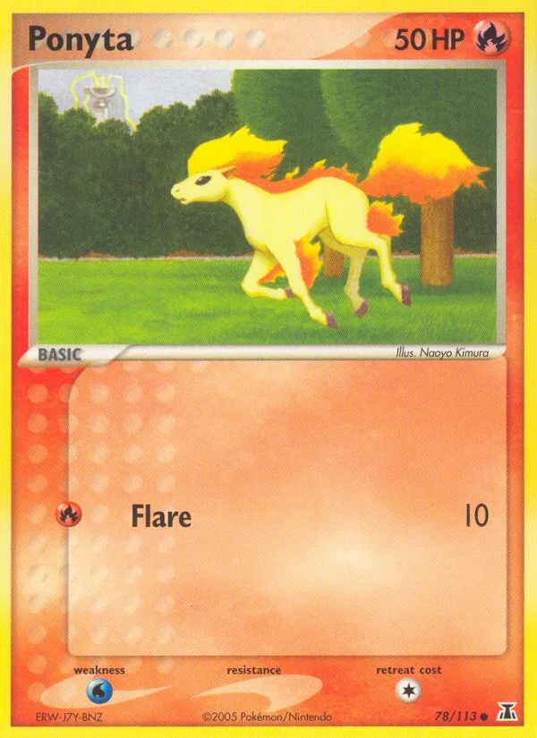 Ponyta — Delta Species #78 (Pokémon TCG card)