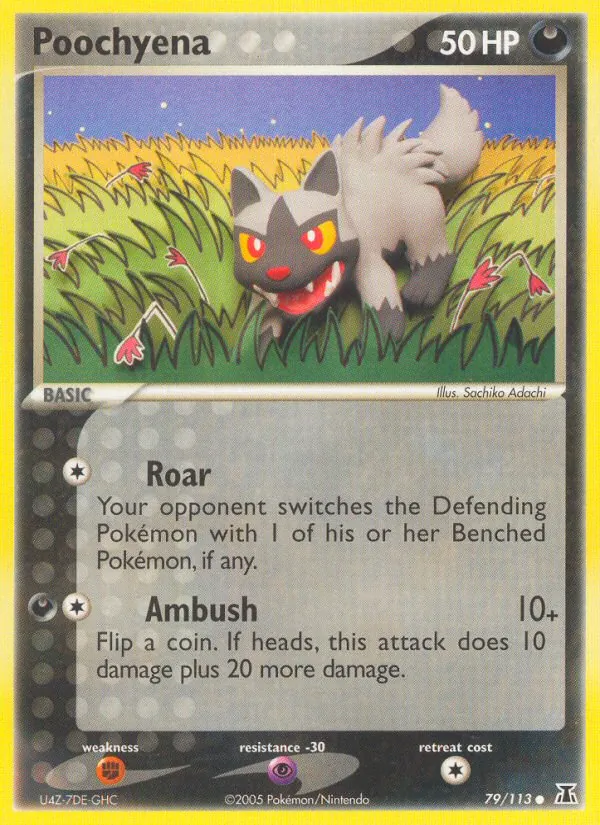 Poochyena — Delta Species #79 (Pokémon TCG card)