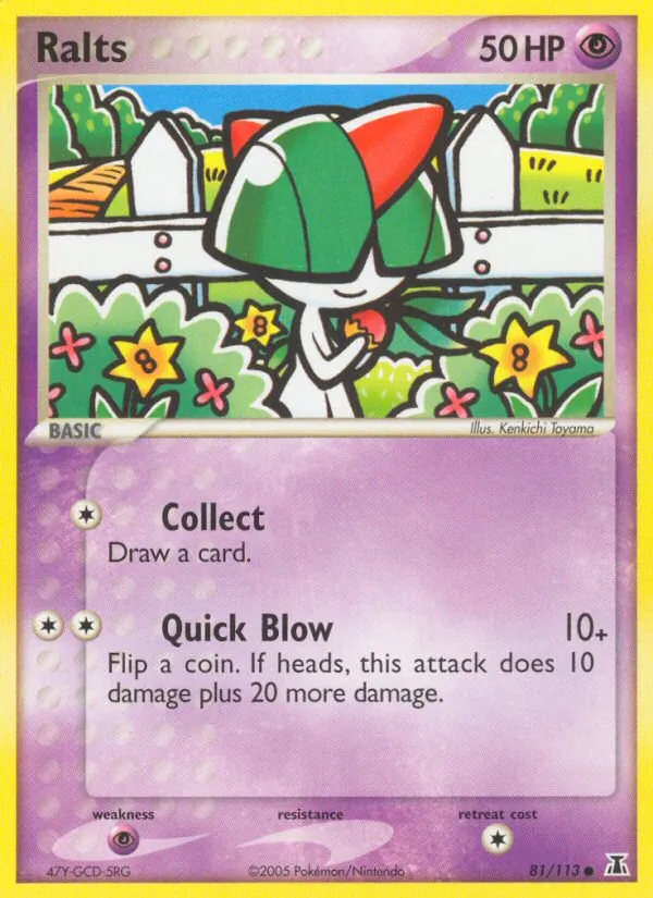 Ralts — Delta Species #81 (Pokémon TCG card)
