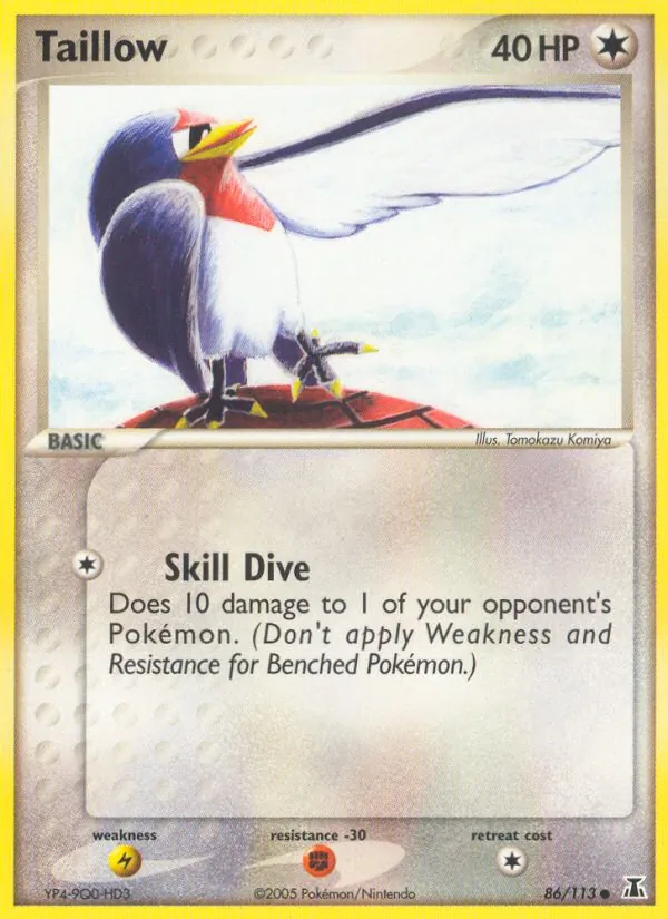 Taillow — Delta Species #86 (Pokémon TCG card)