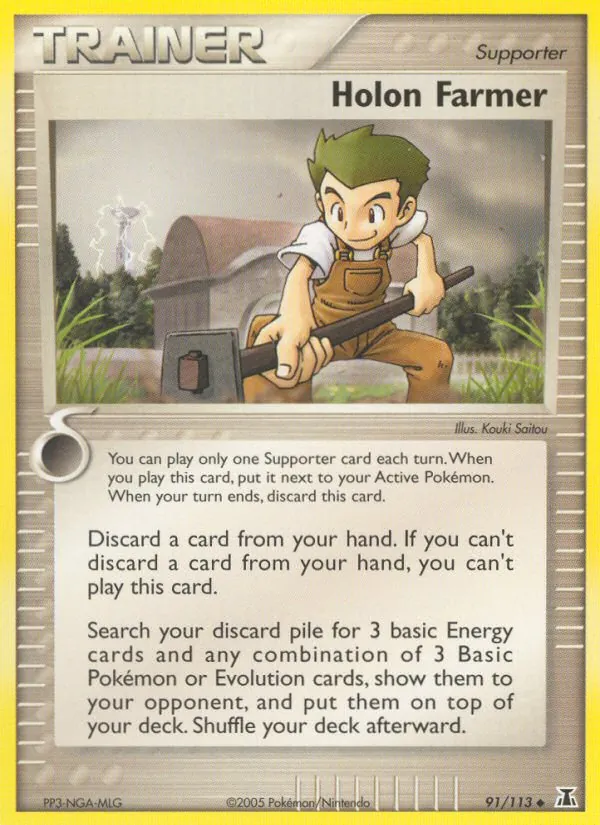 Holon Farmer — Delta Species #91 (Pokémon TCG card)