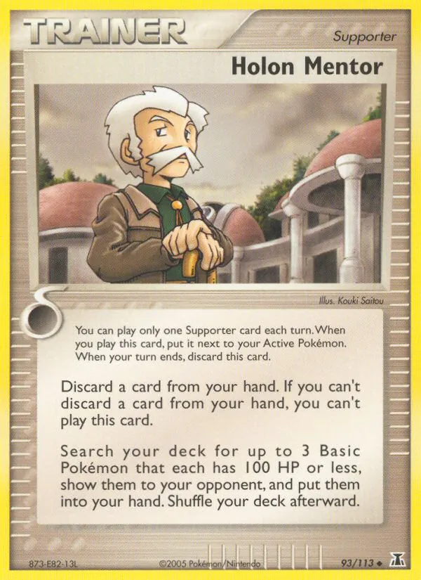 Holon Mentor — Delta Species #93 (Pokémon TCG card)