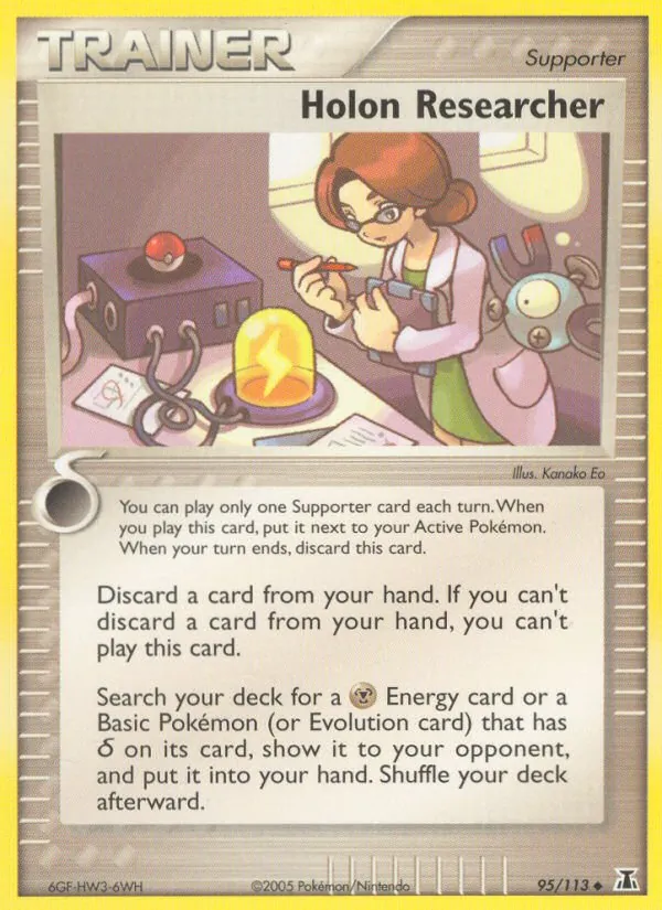 Holon Researcher — Delta Species #95 (Pokémon TCG card)