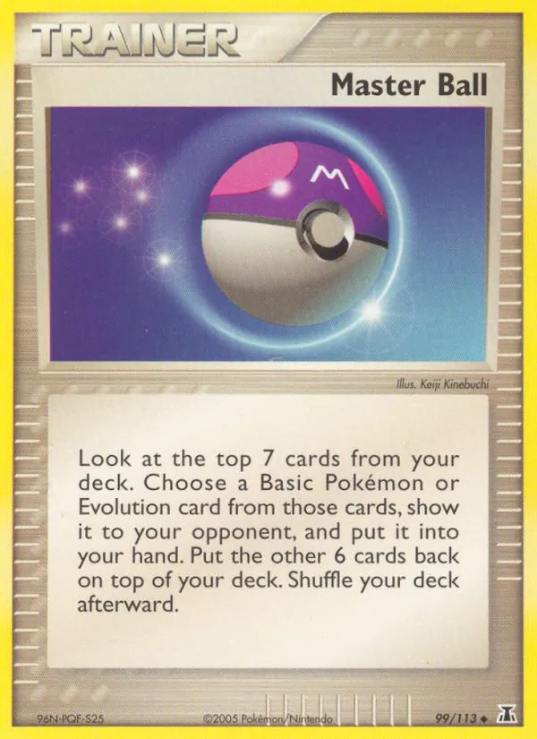 Master Ball — Delta Species #99 (Pokémon TCG card)