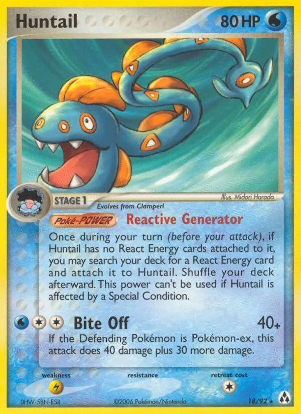 Huntail — Legend Maker #18 (Pokémon TCG card)