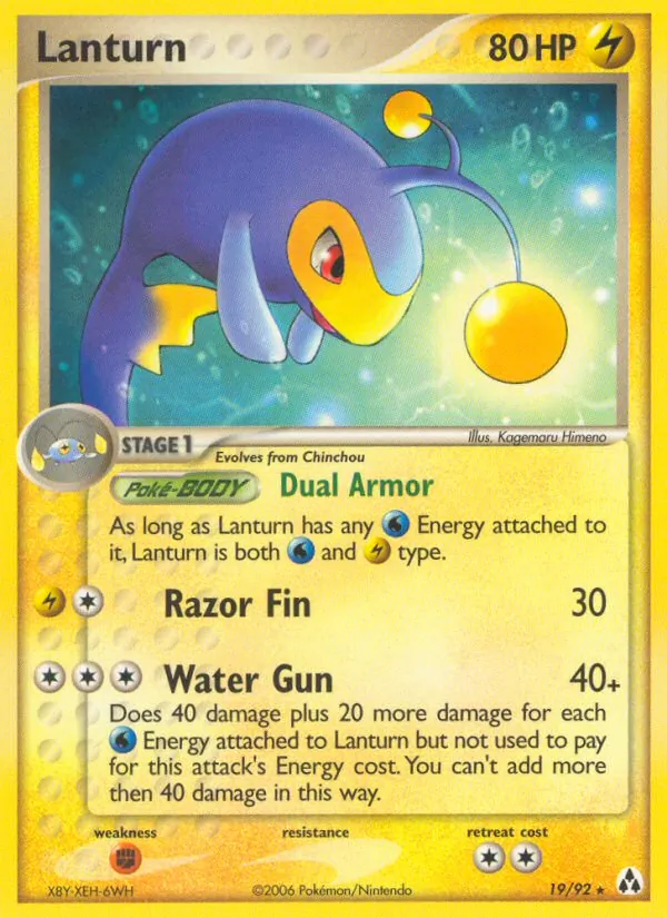 Lanturn — Legend Maker #19 (Pokémon TCG card)