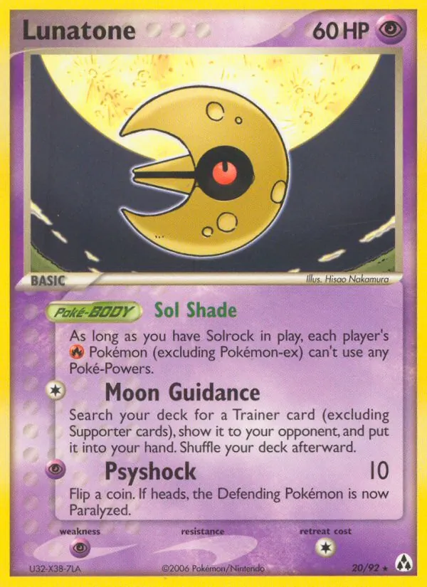 Lunatone — Legend Maker #20 (Pokémon TCG card)