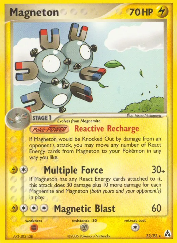 Magneton — Legend Maker #22 (Pokémon TCG card)