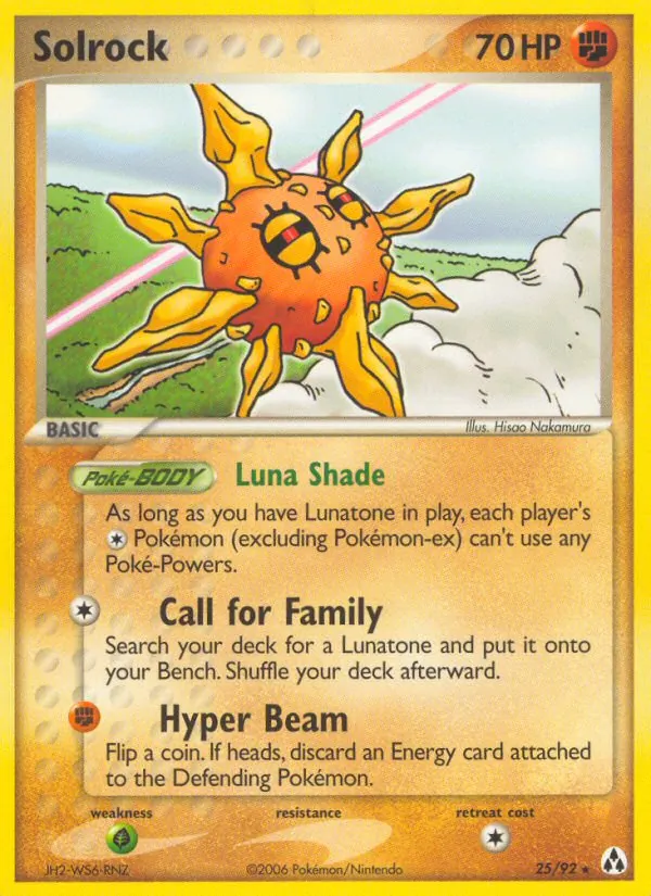 Solrock — Legend Maker #25 (Pokémon TCG card)