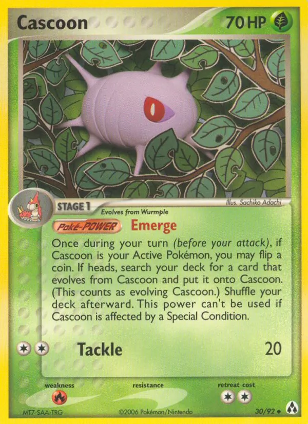 Cascoon — Legend Maker #30 (Pokémon TCG card)