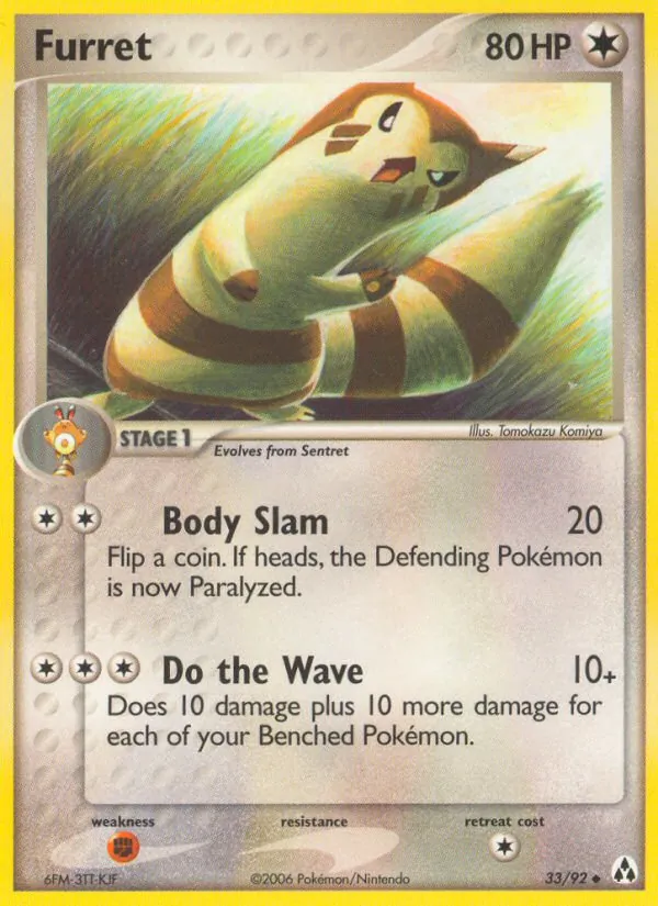 Furret — Legend Maker #33 (Pokémon TCG card)
