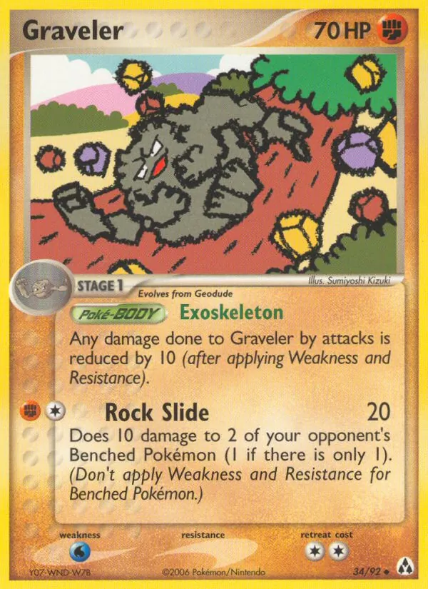 Graveler — Legend Maker #34 (Pokémon TCG card)