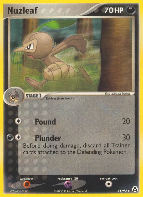 Nuzleaf — Legend Maker #41 (Pokémon TCG card)