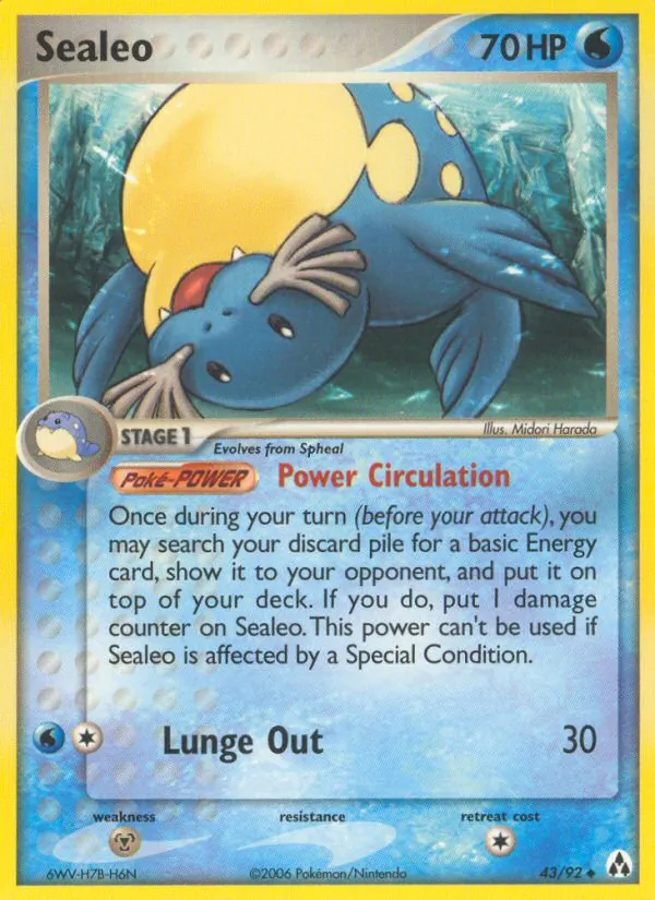 Sealeo — Legend Maker #43 (Pokémon TCG card)