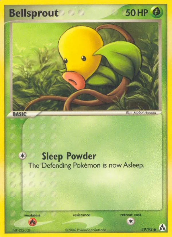 Bellsprout — Legend Maker #49 (Pokémon TCG card)