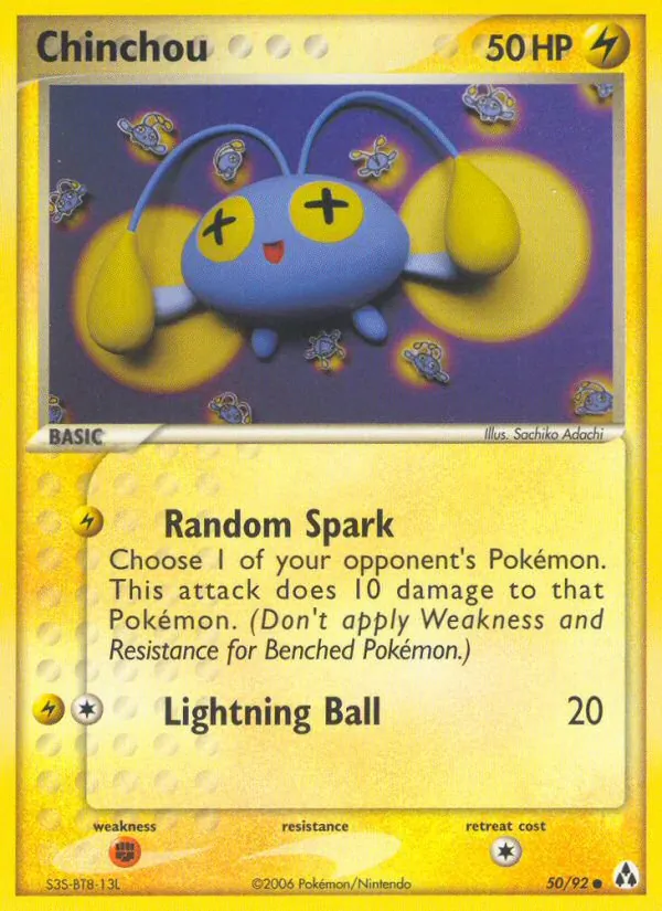 Chinchou — Legend Maker #50 (Pokémon TCG card)