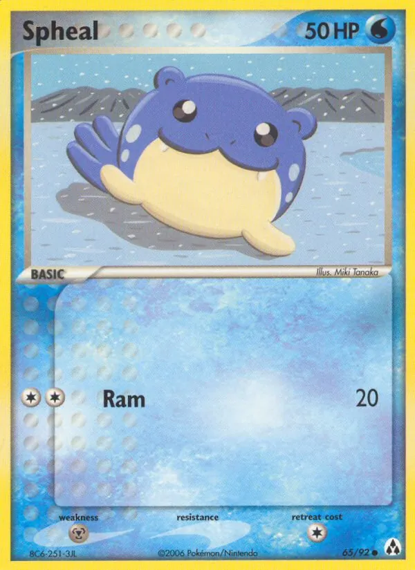 Spheal — Legend Maker #65 (Pokémon TCG card)