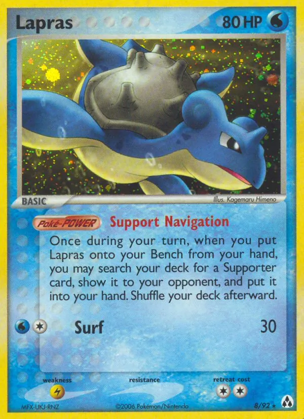 Lapras — Legend Maker #8 (Pokémon TCG card)
