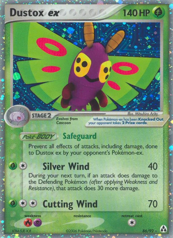 Dustox ex — Legend Maker #86 (Pokémon TCG card)