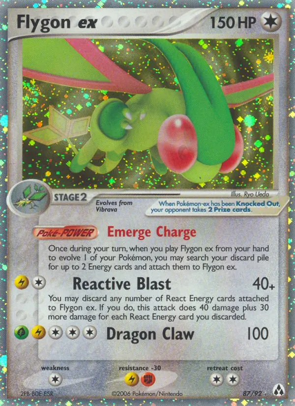 Flygon ex — Legend Maker #87 (Pokémon TCG card)