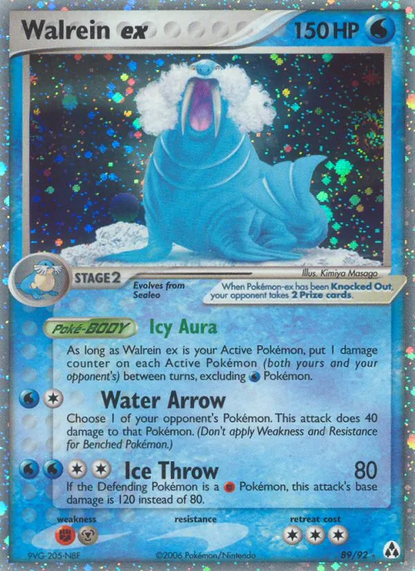 Walrein ex — Legend Maker #89 (Pokémon TCG card)