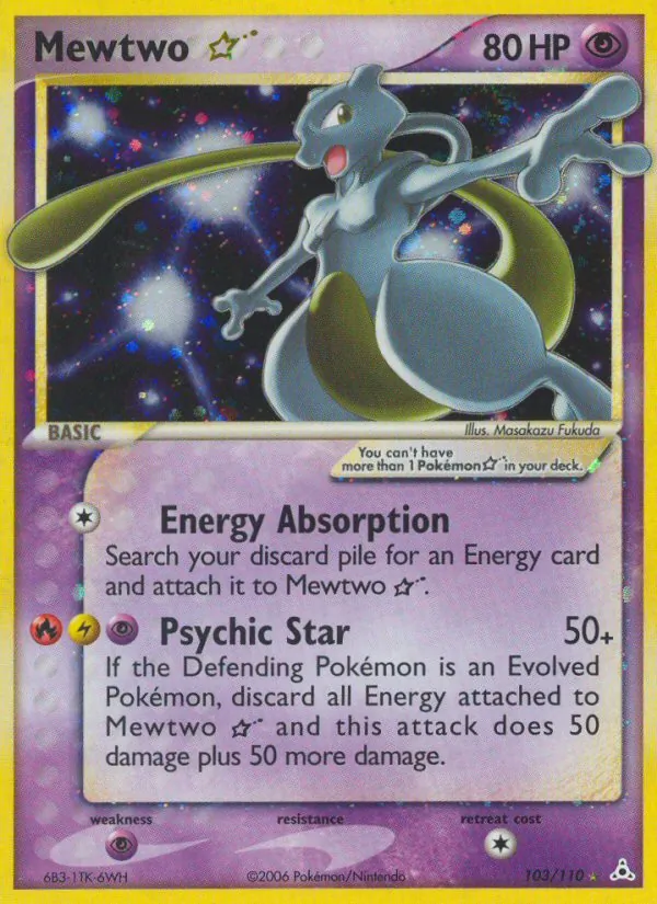 Mewtwo Star — Holon Phantoms #103 (Pokémon TCG card)
