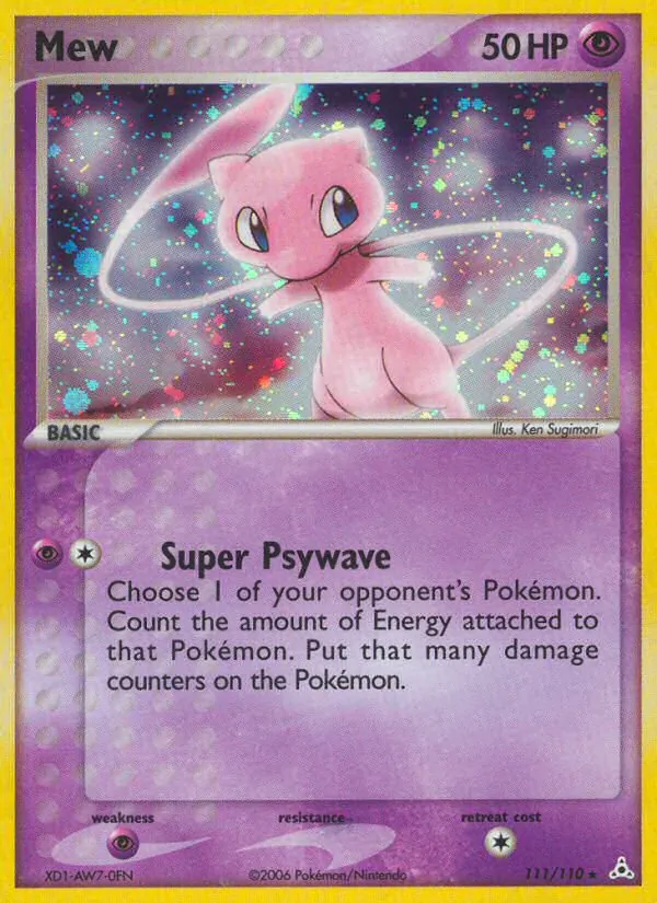 Mew — Holon Phantoms #111 (Pokémon TCG card)