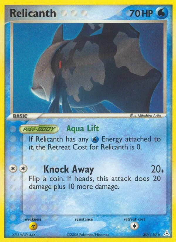 Relicanth — Holon Phantoms #30 (Pokémon TCG card)
