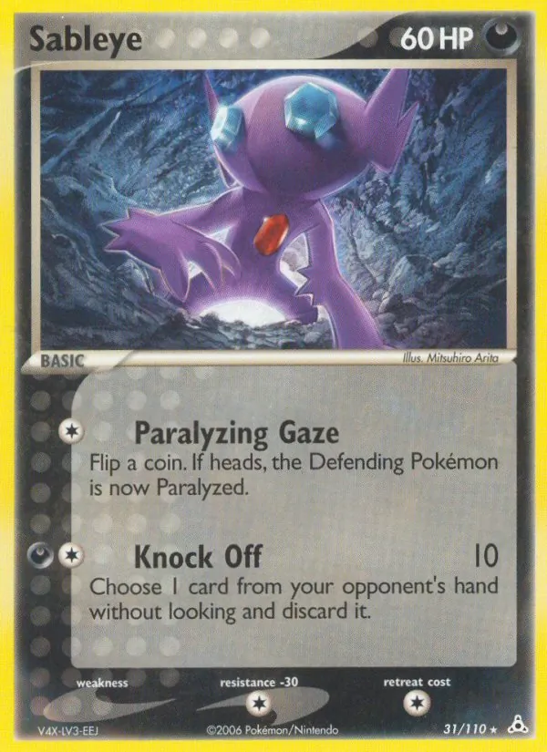 Sableye — Holon Phantoms #31 (Pokémon TCG card)