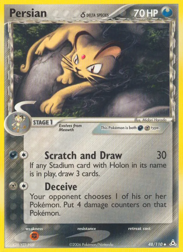 Persian δ — Holon Phantoms #48 (Pokémon TCG card)