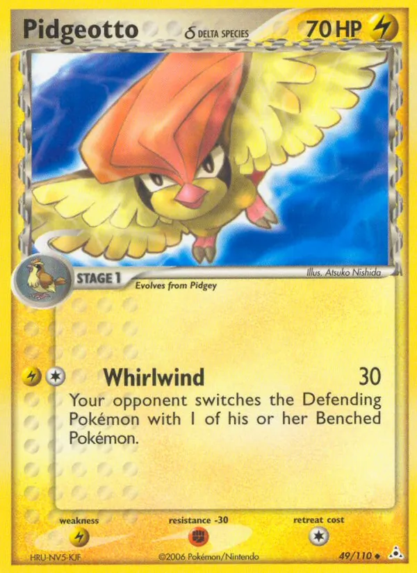 Pidgeotto δ — Holon Phantoms #49 (Pokémon TCG card)