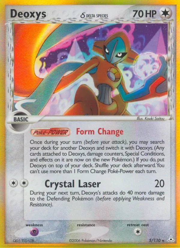Deoxys δ — Holon Phantoms #5 (Pokémon TCG card)