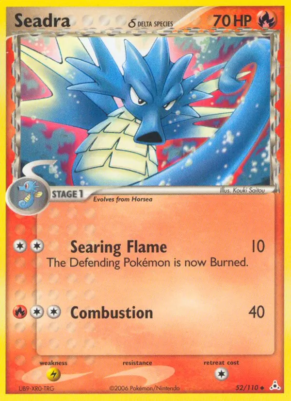 Seadra δ — Holon Phantoms #52 (Pokémon TCG card)